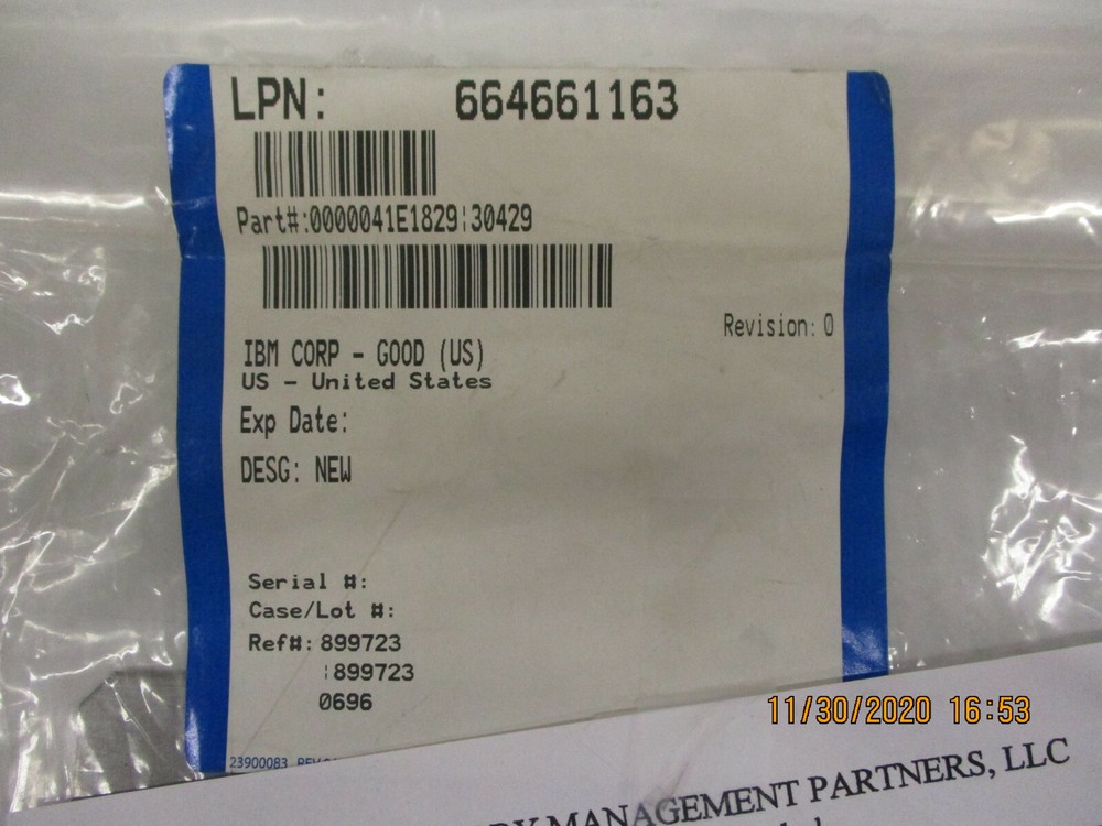 Open Box, IBM, 41E1829, Mounting Plate