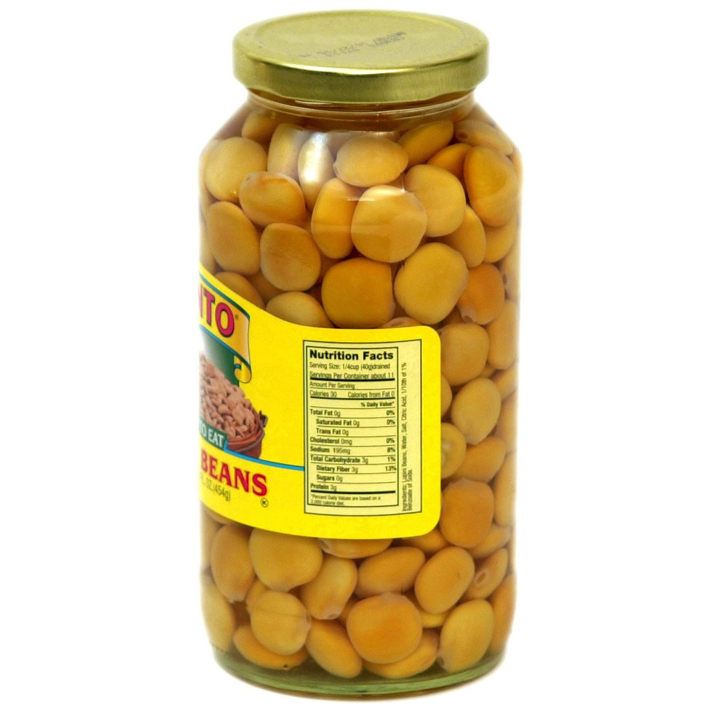 Lupini Beans - Two 16 Ounce Jars