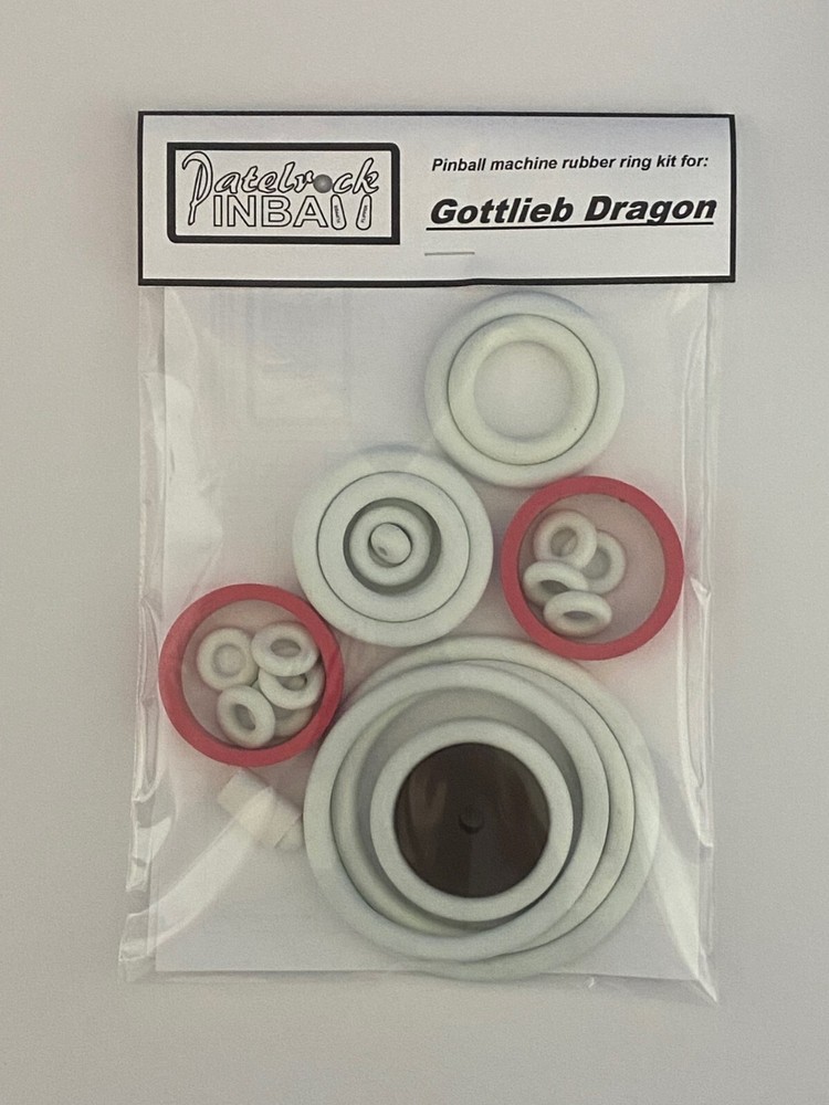 1978 Gottlieb Dragon Pinball Machine Rubber Ring Kit