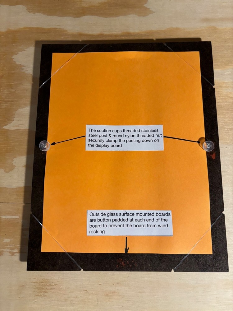 POSTER GLASS MOUNTING BOARD