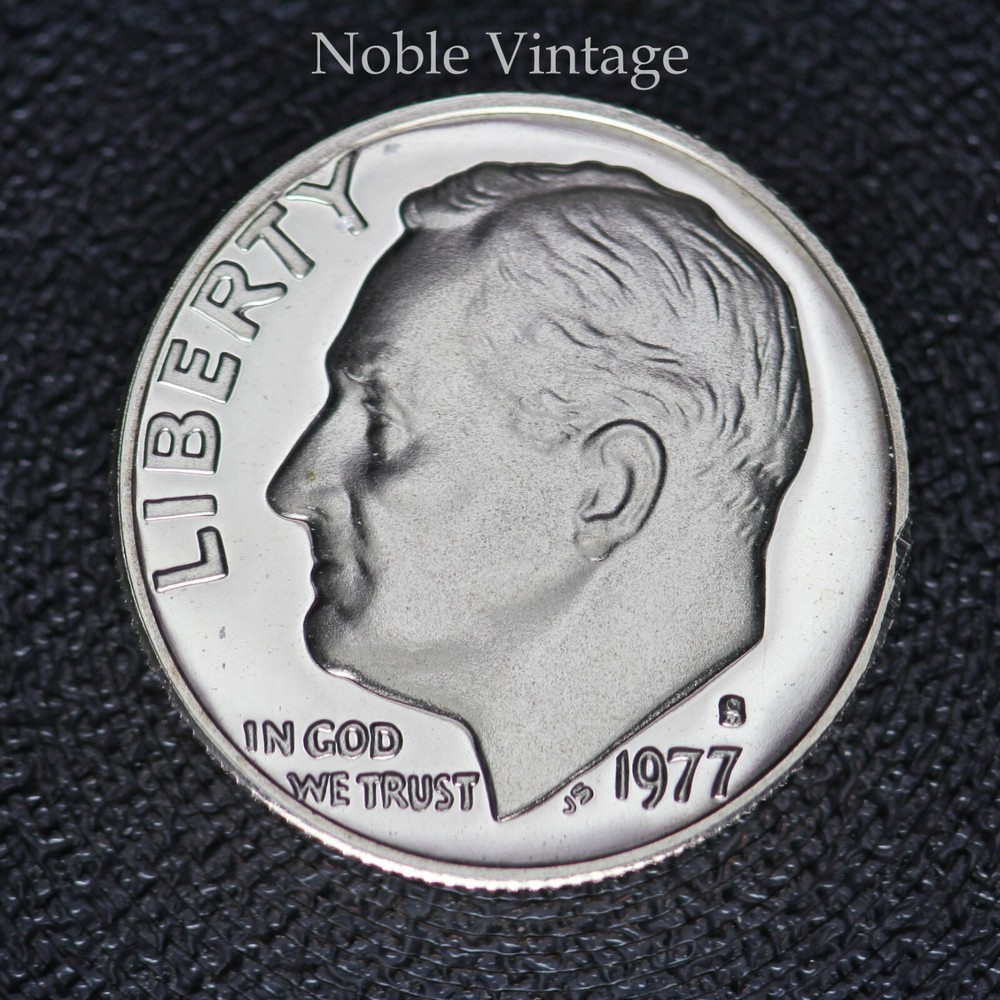 1977 S Proof Roosevelt Dime - From a Clad Proof Set