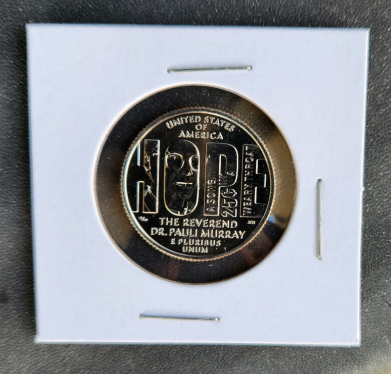 2024 s uncirculated Rev Dr Pauli Murray quarter