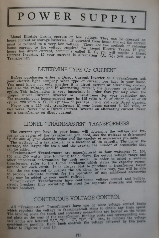 Instuctions for Assembling and Operating Lionel Trains (1946)