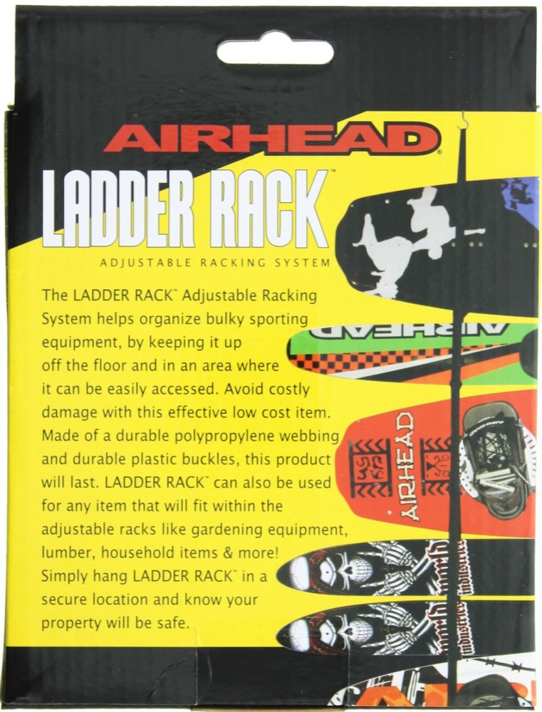 Kwik Tek Airhead Ladder Rack Adjustable Racking System 8 rungs, Ceiling or Wall