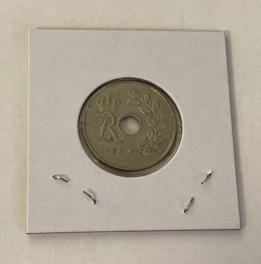1968 Denmark 25 Ore Coin B16