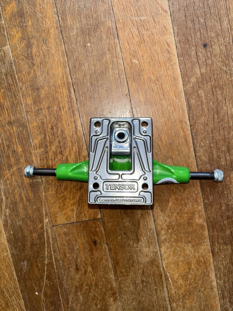 Skateboard Trucks Tensor Green Magnesium Light Hollow 8.0” Deck - Lightest Ever