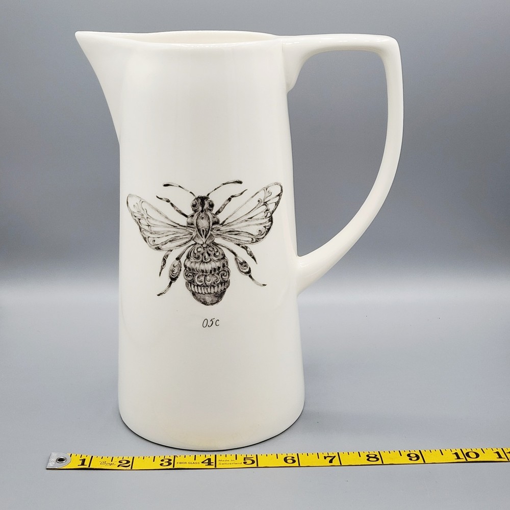 Bee Pitcher By Creative Co-op B Daphne. Ceramic 64oz.