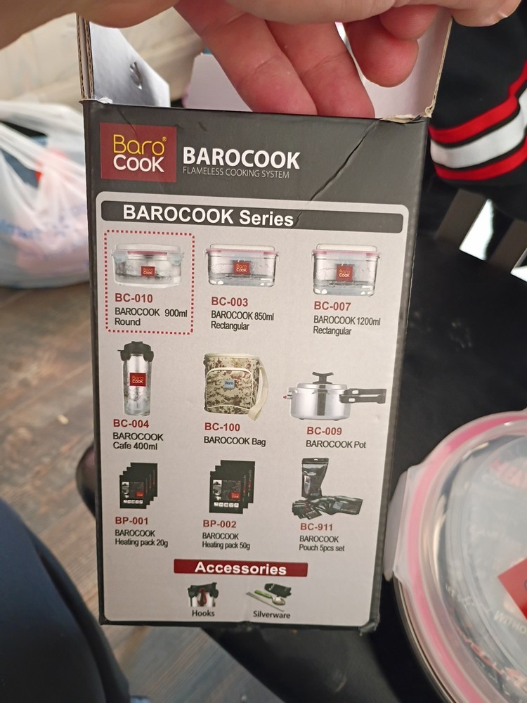 Barocook Rectangular Flameless Cookware System 900ml New