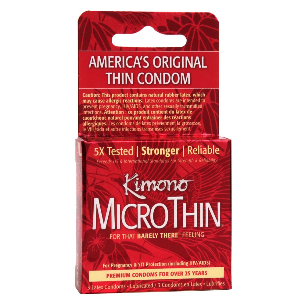 Mayer Laboratories Kimono Microthin Condoms 3 Count