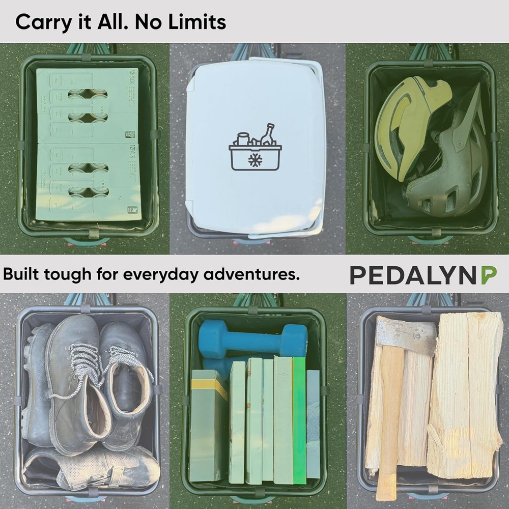 Rear Cargo Rack E-Bikes – Universal Bicycle Rack W/ Cargo Net Rain Cover