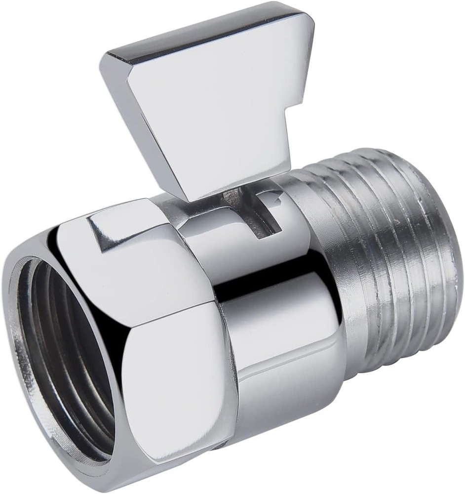 Angle Brass Shut Off Vae for Handheld Shower, Water Prure Regulator