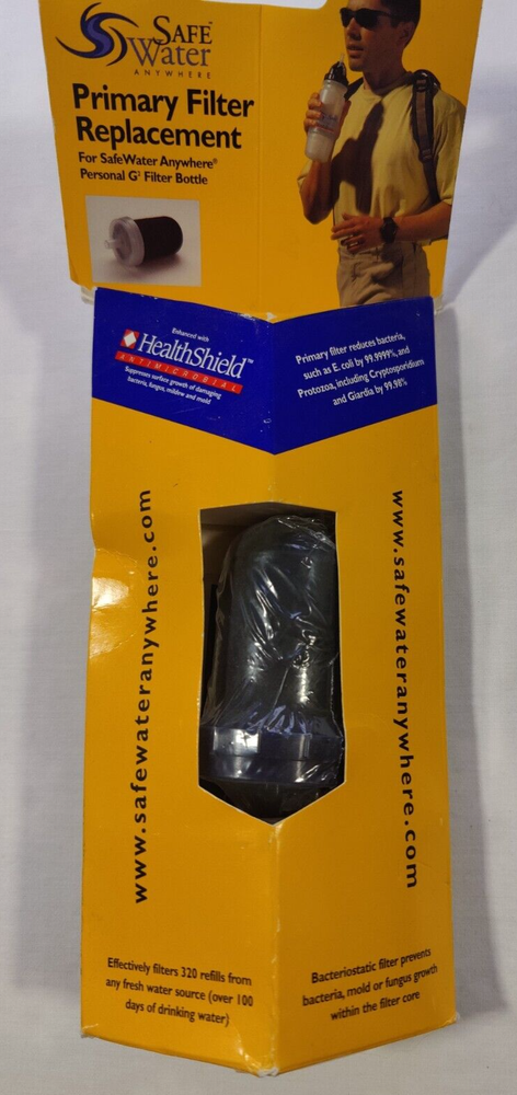 SafeWater Anywhere Primary Filter Replacement for Personal G Filter Bottle
