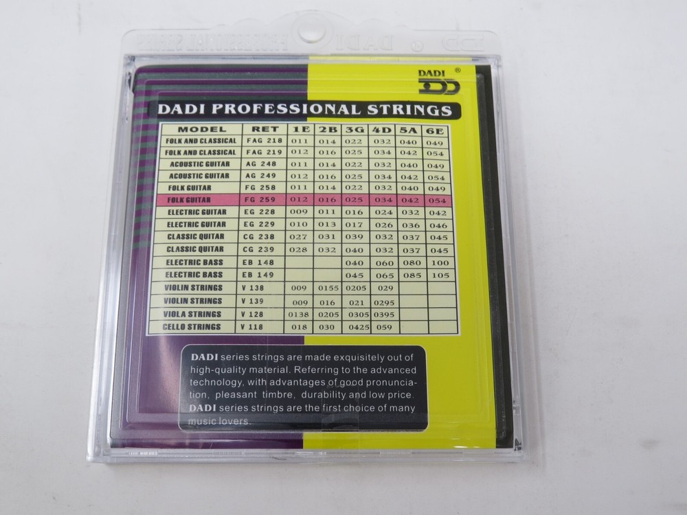 80/20 Bronze Wound Light Folk Guitar Strings FG259