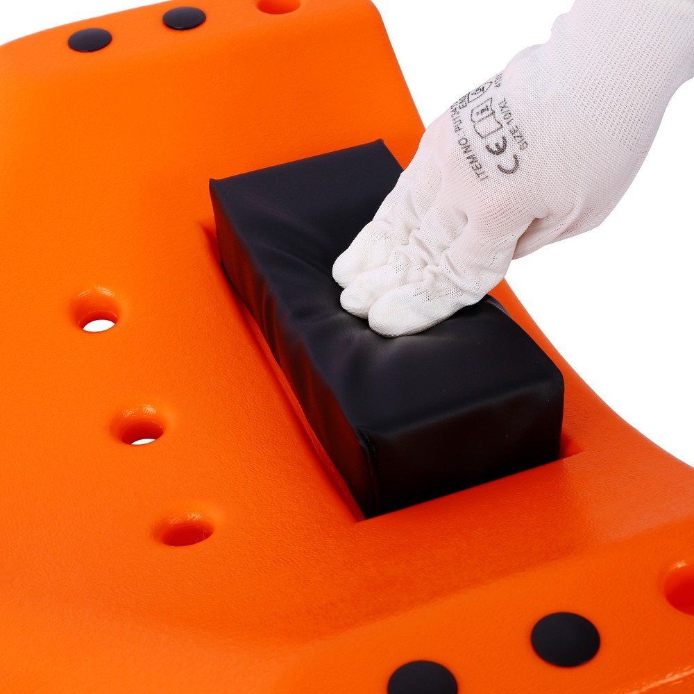 Plastic Creeper 48" HDPE 440LBS Capacity w/Headrest & Dual Tool Trays