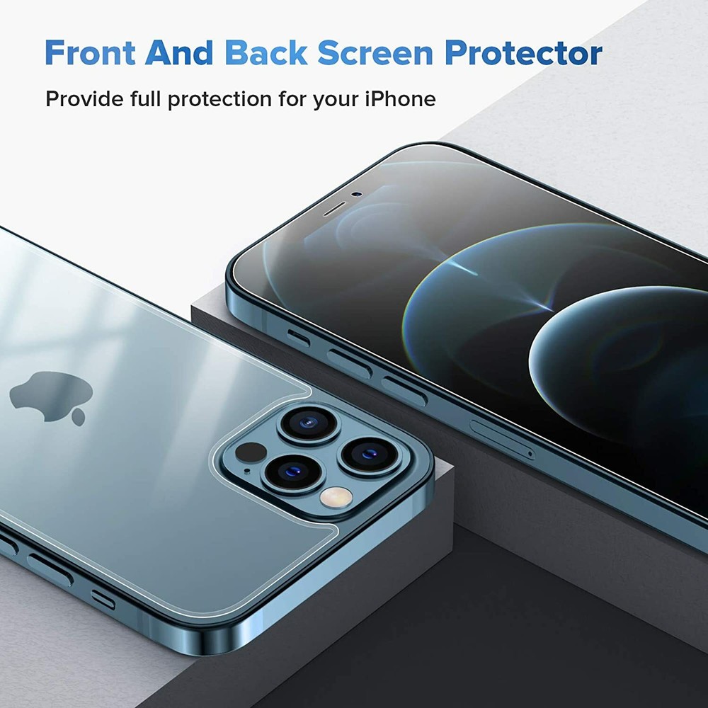 Front and Back Tempered Glass Screen Protector For iPhone 13 Pro Max Mini