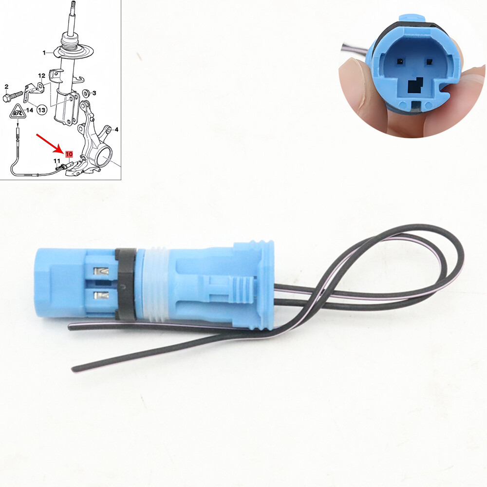 For BMW E60 E61 E63 E64 E66 E82 E90 X5 E53 ABS Wheel Speed Sensor Plug Connector