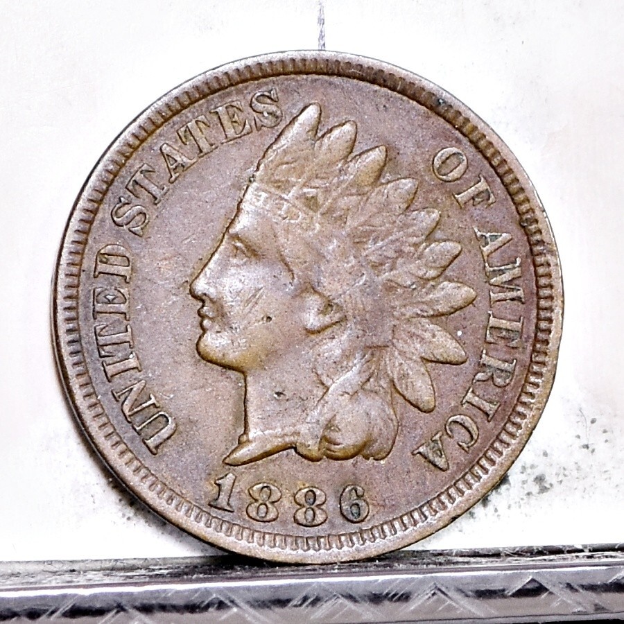 1886 T2 Indian Cent - VF (#59248-L)