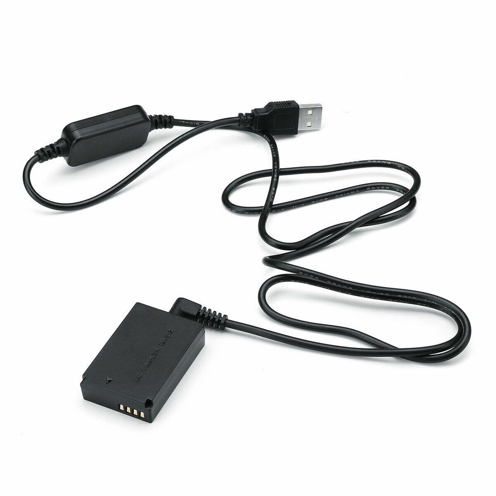 LP-E12 Power Charger Cable ACK-E12+DR-E12 Dummy Battery For Canon EOS M2 M50