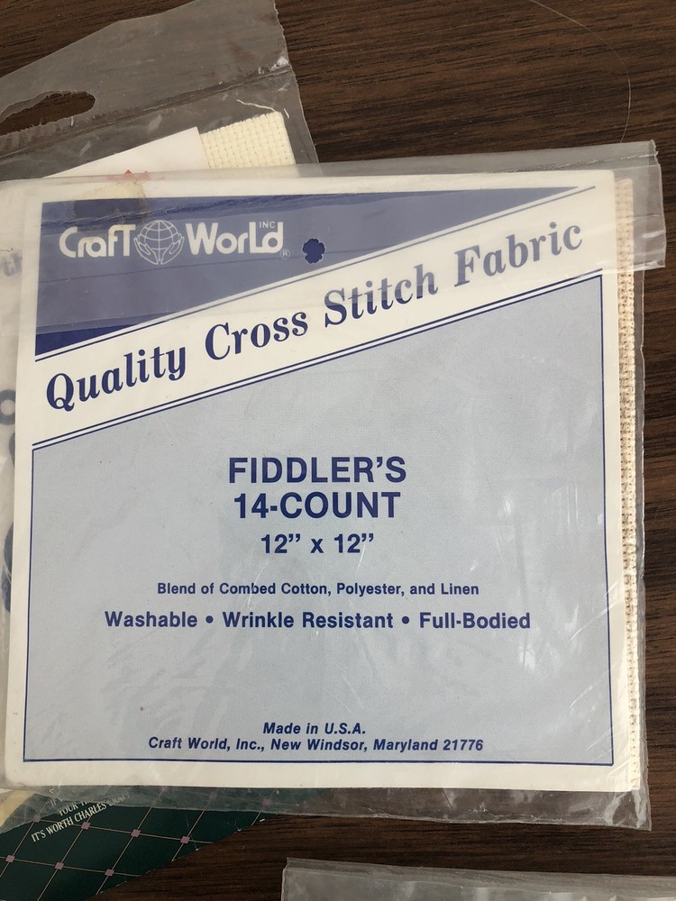 Cross Stitch Fabric Lot