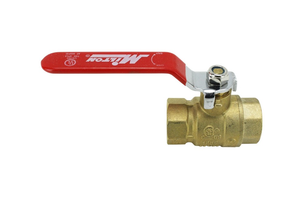 Milton® 1" FNPT Full Port Brass Ball Valve