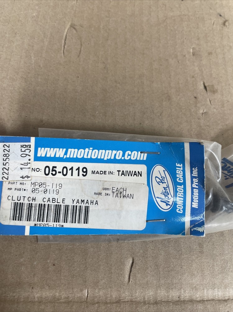 BLACK VINYL CLUTCH CABLE 05-0119
