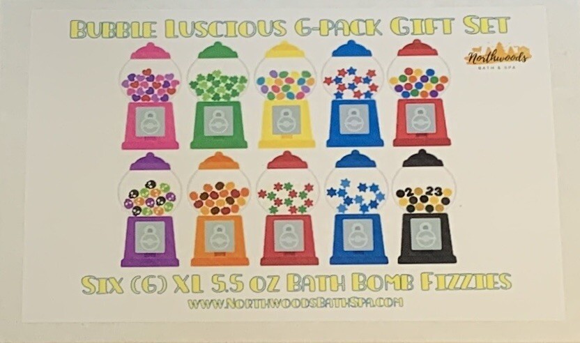 Bubble Luscious 6-pack Bath Bomb Gift Set for Kids