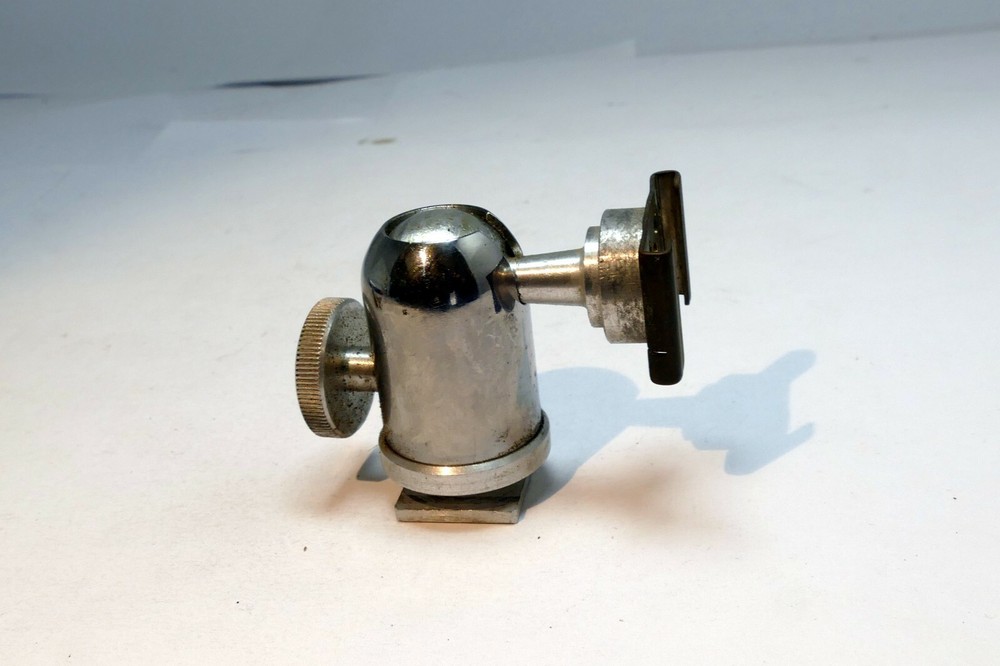 Pivoting Tripod ball head Adapter for flash 1/4" screw