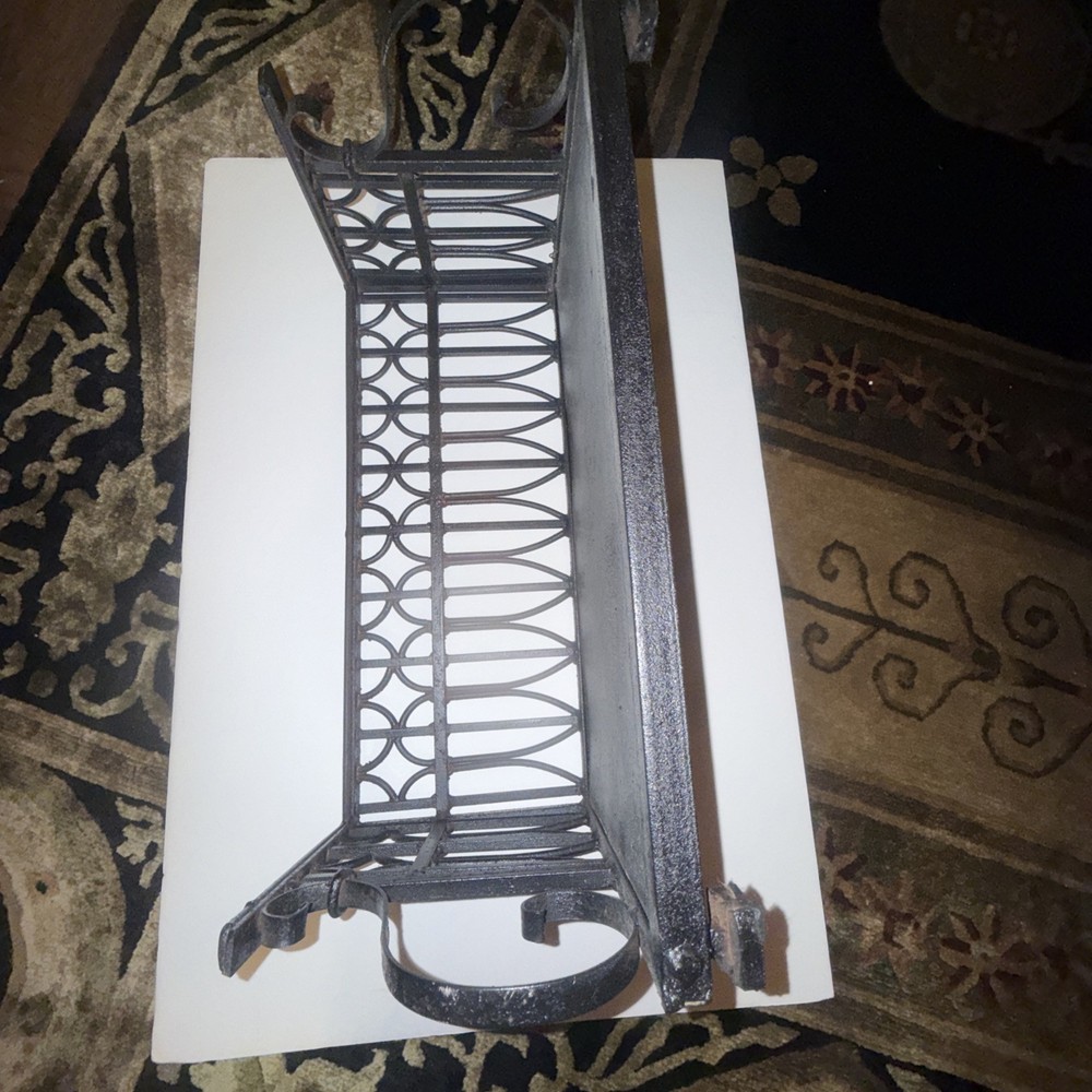 Antique Black Wrought Iron Planter Box Planter Cage Window Box