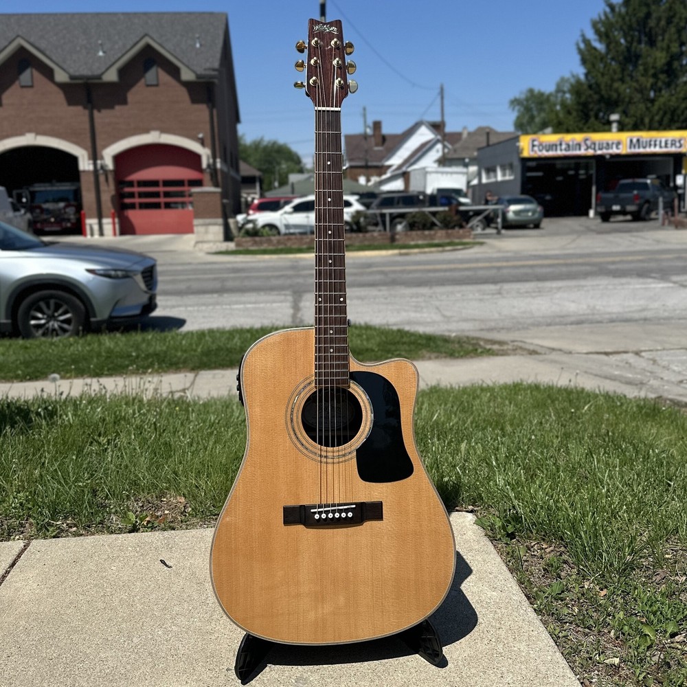 Washburn D10SCE DLK w/ case