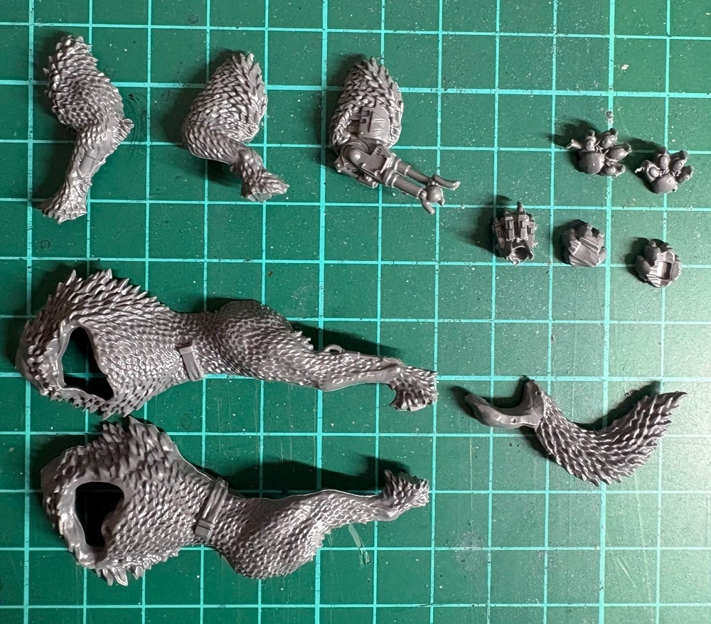 Space Wolves Thunderwolf Cavalry Wolf B Torso Body Bits | Warhammer 40K Kitbash