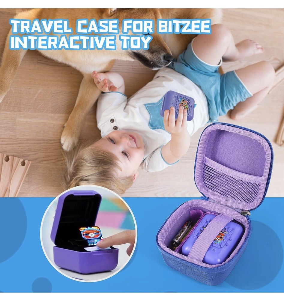 Hard Carrying Case Compatible with Bitzee Interactive (Case Only) Blue