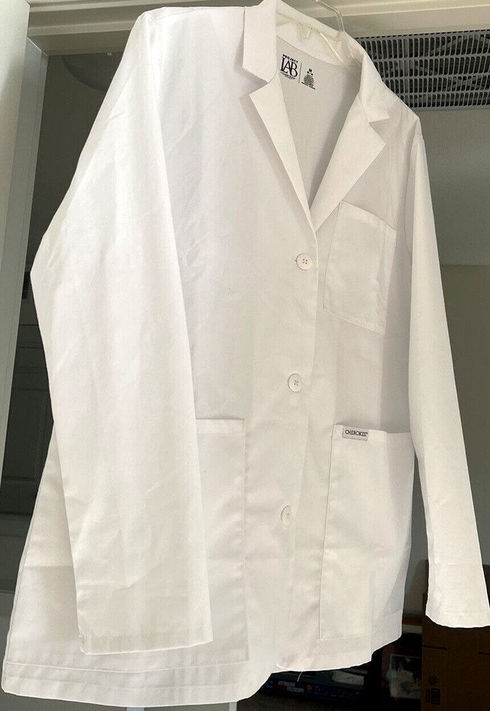 Cherokee Project Lab Women’s 29” White Lab Coat Size Medium Style CK451