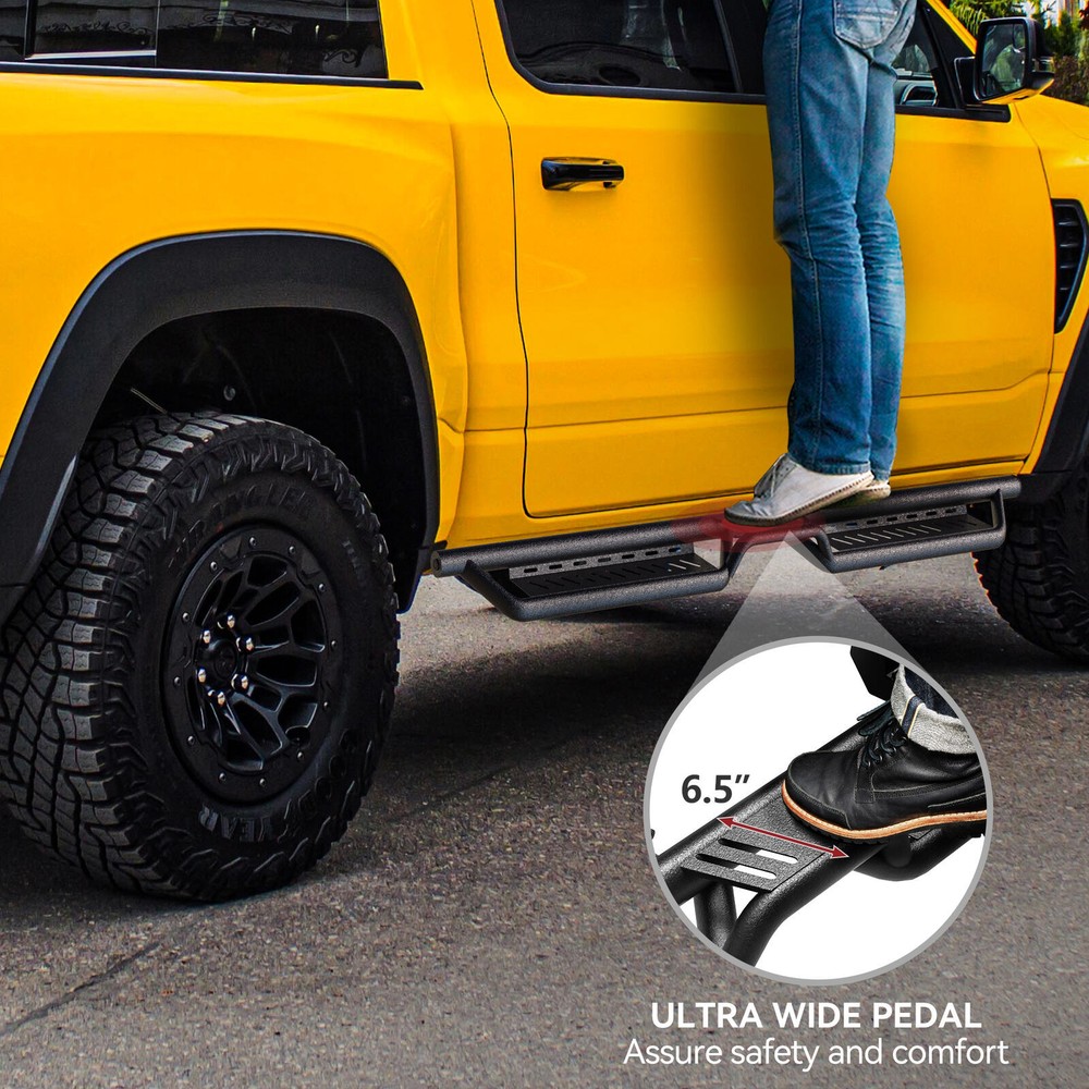 Drop Running Boards for 2007-2018 Silverado Sierra 1500 Crew Cab Side Step Bars