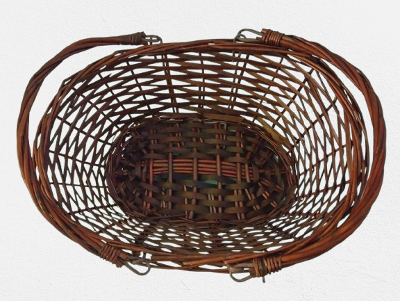 Woven wicker basket, multi-purpose natural willow basket