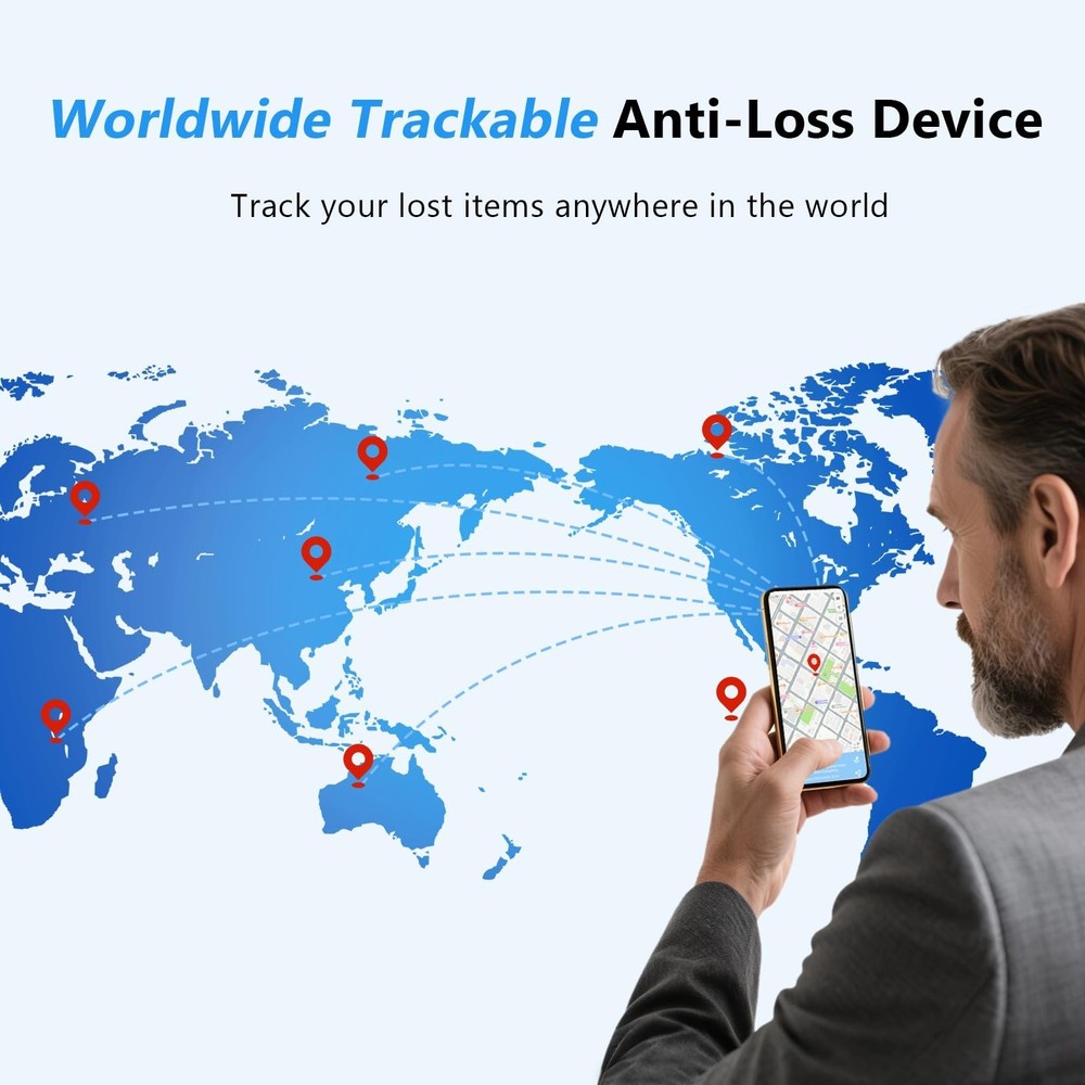 Air Tracker Tags with Location History, Smart Bluetooth Tracker Tag for Andro...