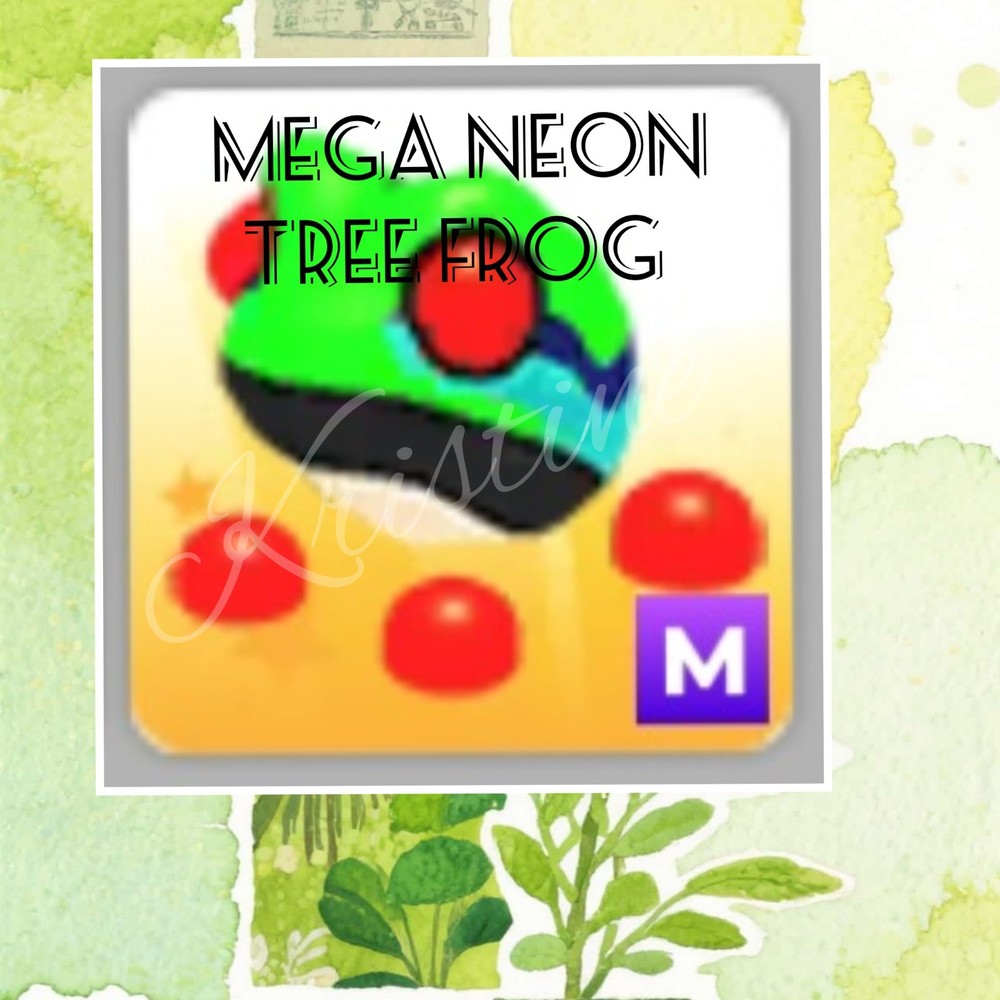 🌺 Adopt (Stuff FRM Me) Today! 🌺 🌟Uncommon🌟 Mega Neon 🍀 Tree Frog 🐸