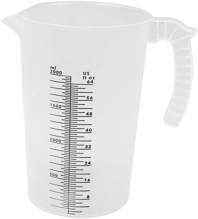 Multi-Purpose Measuring Pitcher 64oz Translucent Food-Grade