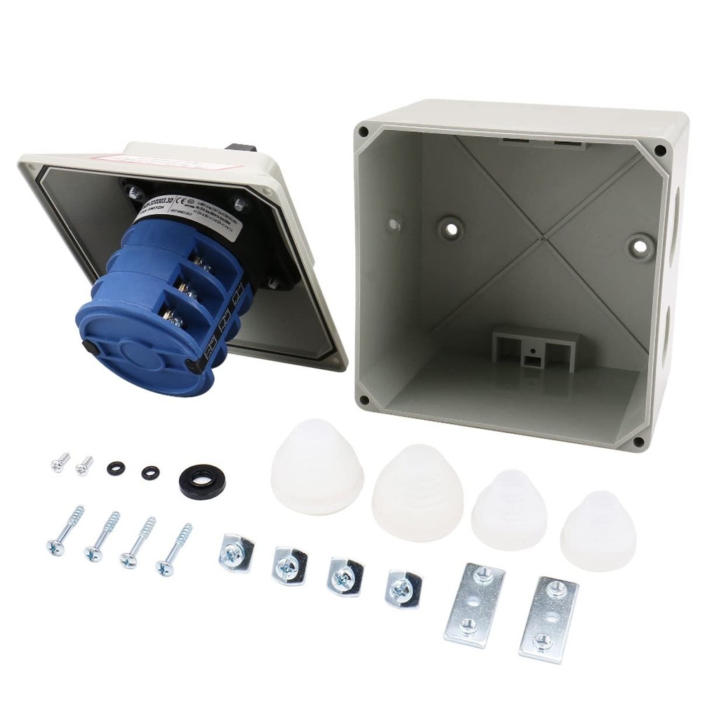 Universal Rotary Changeover Switch with Master Control 660V 32A 12 Terminals