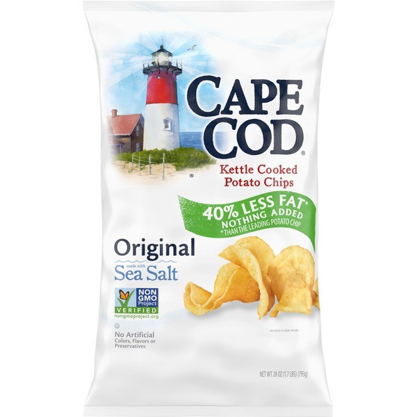 3 Pack Cape Cod Potato Chips, Original Kettle Chips 14 oz Party Size
