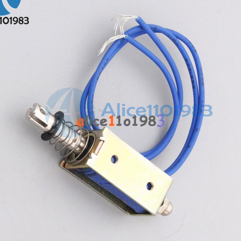 DC6V/12V/24V Push Pull Type Open Frame Solenoid Electromagnet Reset 10mm 5N/2N