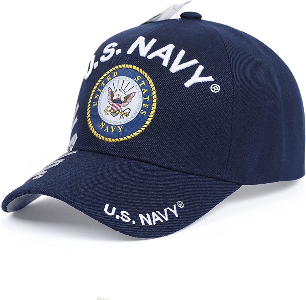 US Navy Officially Licensed Veteran Adjustable Military Baseball Cap Hat