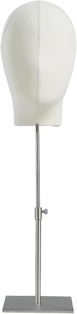 Adjustable Wig Mannequin Head Manikin Cap Toupee Display Stand Rack White