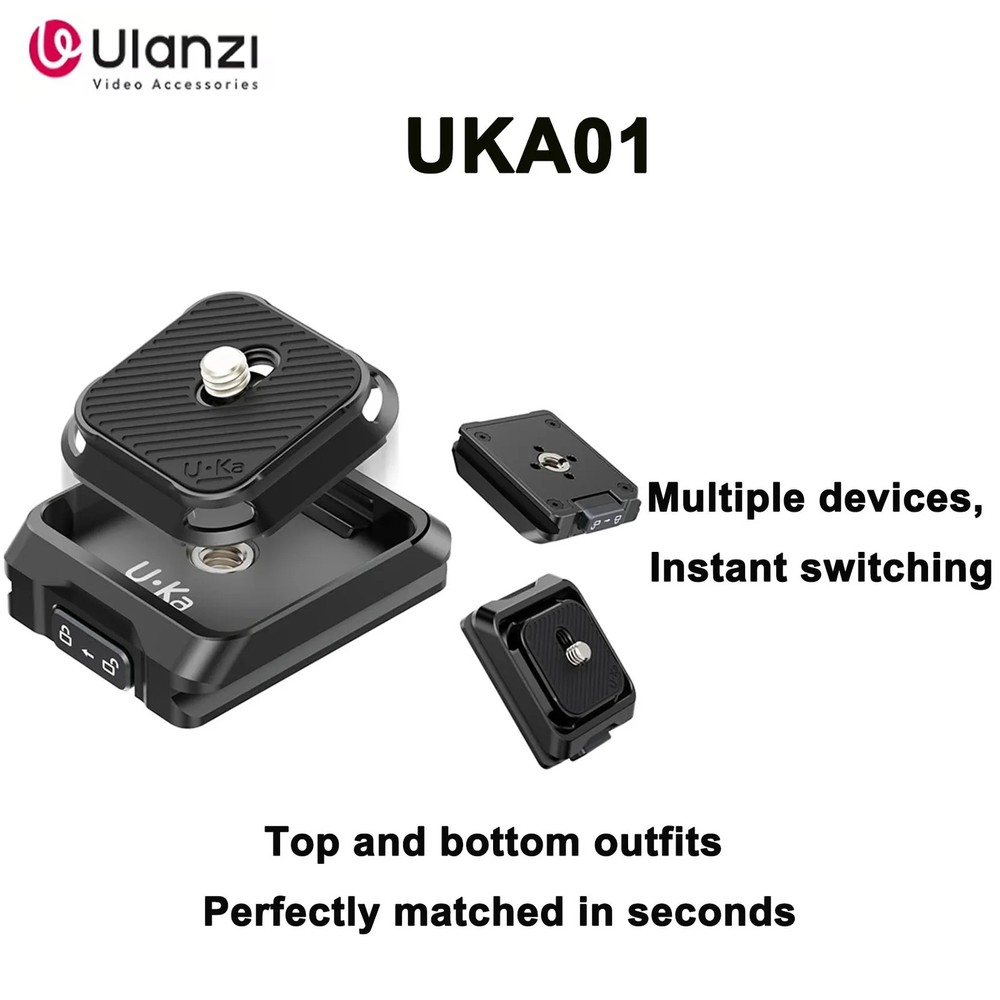 Original Ulanzi Uka01 Quick Mount Kit Camera Quick Plate Stabilizer Tripod Quick