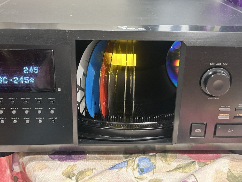 Vintage Sony 300 CD Mega Storage Changer Compact Disc Player Jukebox VIDEO