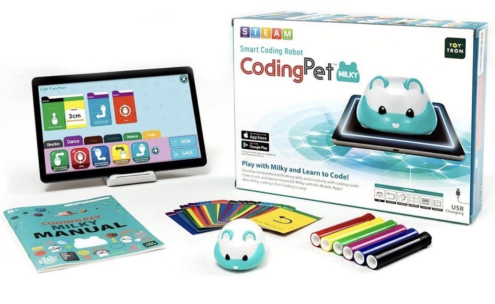 Coding Pet Milky Smart Coding Robot STEM Toy Interactive Learning For Kids