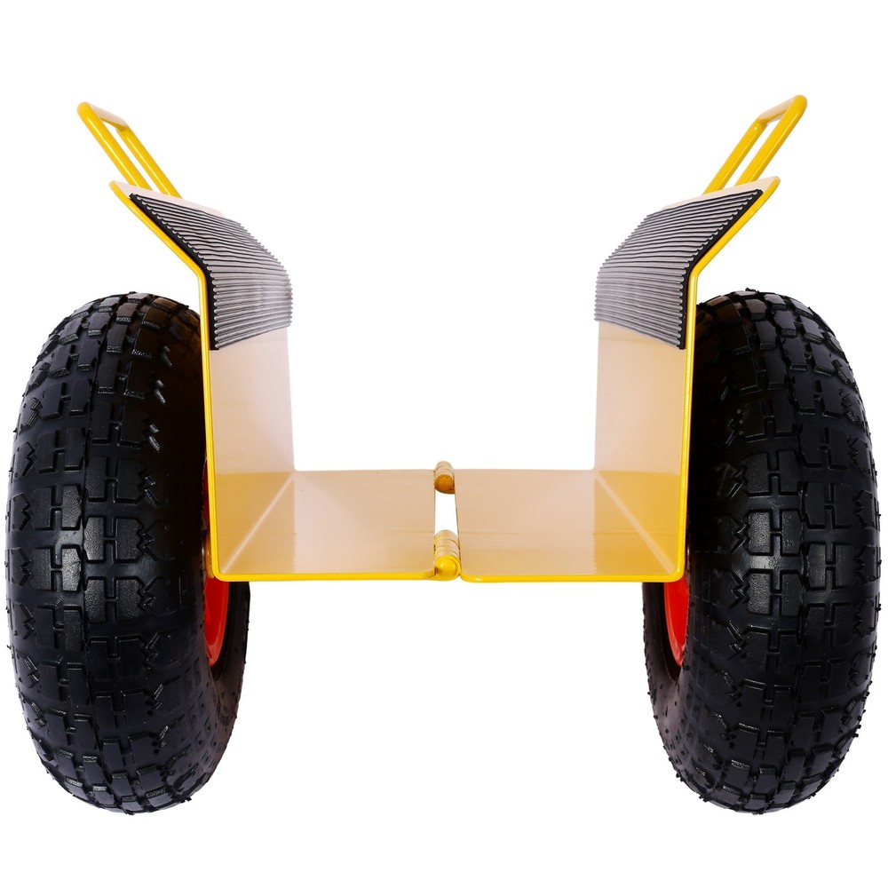 Heavy Duty Panel Dolly 600LB Capacity 10" Wheels Yellow
