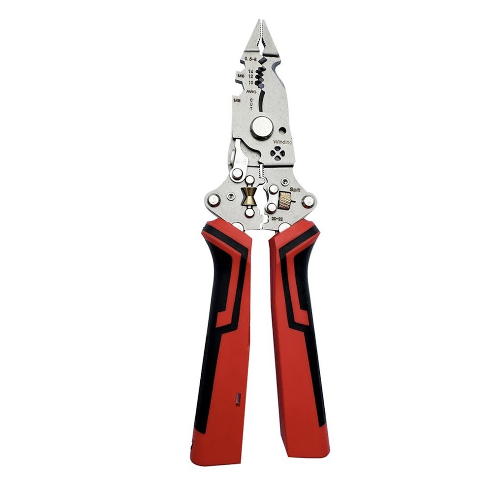 16-in-1 Wire Stripper with Voltage Detection for Stripping Twisting and Cutting