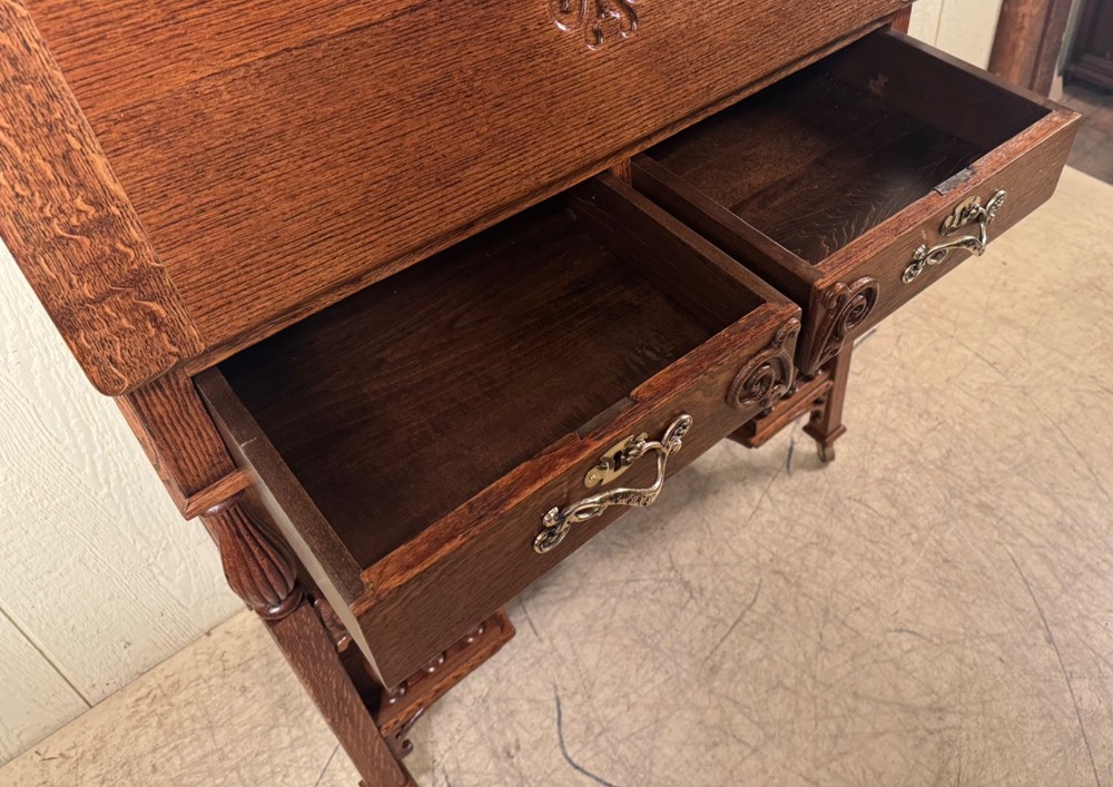 Antique Oak Cowboy Desk