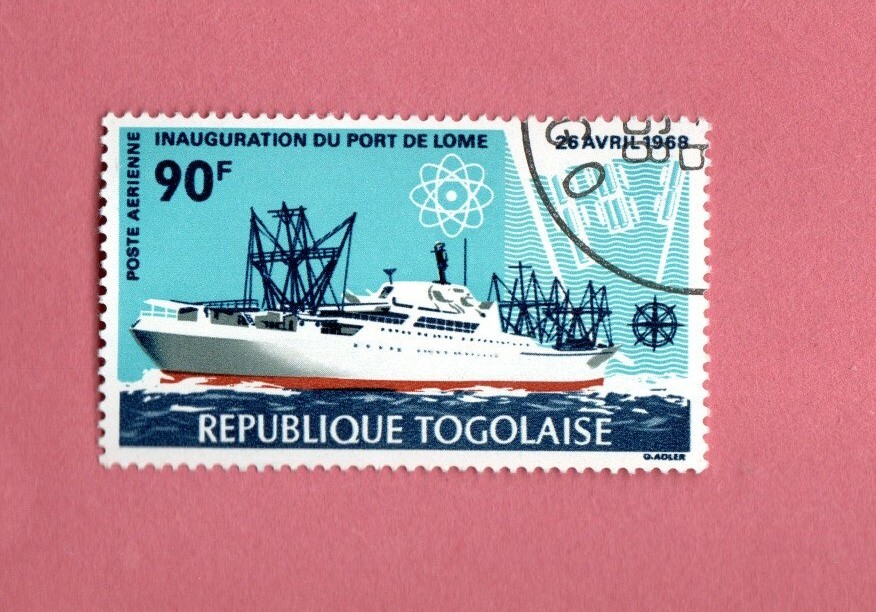 TOGO SHIP POSTAGE STAMP
