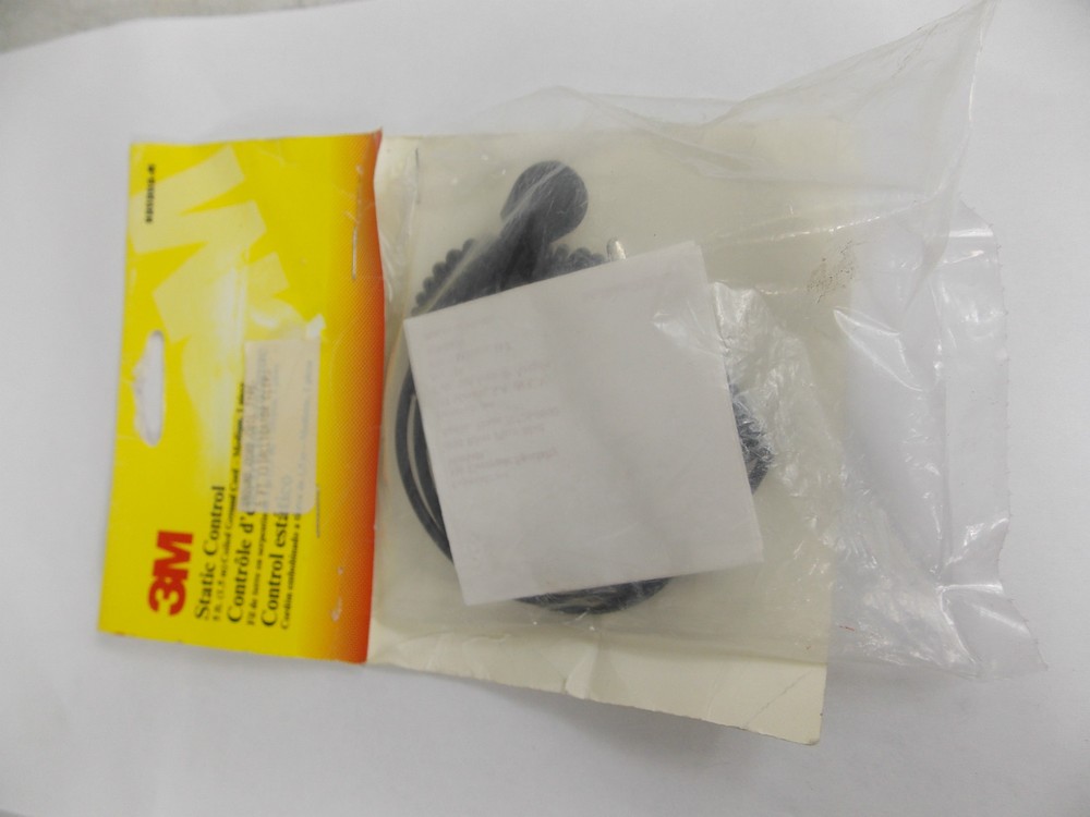 3M STATIC CONTROL 5 FT. COILED GROUND CORD- MEDIUM, 1 PIECE W/ ALLIGATOR CLIP